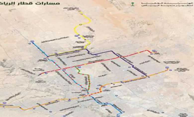 قطار الرياض على جوجل ماب